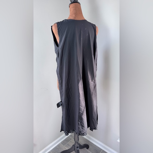 Uniqlo Vintage Black and White Polka Dot Midi Dress - Picture 12 of 13